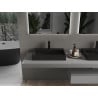 Mexen Ava lavabo à poser en conglomérat 1/O 60 x 38 cm, noir - 23016071