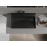 Mexen Ava lavabo à poser en conglomérat 1/O 60 x 38 cm, noir - 23016071