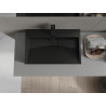 Mexen Ava lavabo posé sur le plan en conglomérat 1/O 60 x 38 cm, noir - 23016071