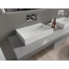 Mexen Ava lavabo de comptoir en conglomérat B/O 60 x 38 cm, blanc - 23016000