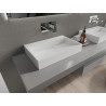 Mexen Ava lavabo sur plan en composite B/O 60 x 38 cm, blanc - 23016000