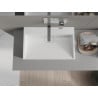 Mexen Ava lavabo de comptoir en conglomérat B/O 60 x 38 cm, blanc - 23016000