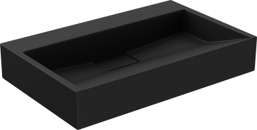 Mexen Ava lavabo sur plan en conglomérat B/O 60 x 38 cm, noir - 23016070