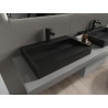Mexen Ava lavabo à poser en conglomérat 1/O 70 x 46 cm, noir - 23017071