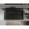 Mexen Ava lavabo à poser en conglomérat 1/O 70 x 46 cm, noir - 23017071