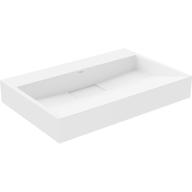 Mexen Ava lavabo sur plan en conglomérat B/O 70 x 46 cm, blanc - 23017000