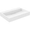 Mexen Ava lavabo de comptoir en conglomérat sans trou 70 x 46 cm, Blanc - 23017000