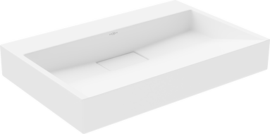 Mexen Ava lavabo de comptoir en conglomérat sans trou 70 x 46 cm, Blanc - 23017000
