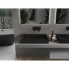 Mexen Ava lavabo à poser en composite B/O 70 x 46 cm, noir - 23017070