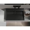 Mexen Ava lavabo à poser en conglomérat B/O 70 x 46 cm, noir - 23017070