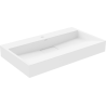 Mexen Ava lavabo sur plan en conglomérat 1/O 80 x 46 cm, blanc - 23018001
