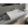 Mexen Ava lavabo à poser en conglomérat 1/O 80 x 46 cm, blanc - 23018001