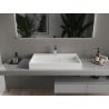 Mexen Ava lavabo sur plan en conglomérat 1/O 80 x 46 cm, blanc - 23018001
