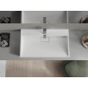 Mexen Ava lavabo de comptoir en composite 1/O 80 x 46 cm, blanc - 23018001
