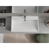 Mexen Ava lavabo sur plan en conglomérat 1/O 80 x 46 cm, blanc - 23018001