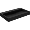 Mexen Ava lavabo à poser en conglomérat 1/O 80 x 46 cm, noir - 23018071