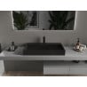 Mexen Ava lavabo à poser en conglomérat 1/O 80 x 46 cm, noir - 23018071