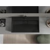 Mexen Ava lavabo à poser en conglomérat 1/O 80 x 46 cm, noir - 23018071