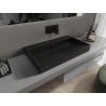 Mexen Ava lavabo sur plan en conglomérat B/O 80 x 46 cm, noir - 23018070