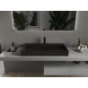 Mexen Ava lavabo à poser en conglomérat 1/O 90 x 46 cm, noir - 23019071