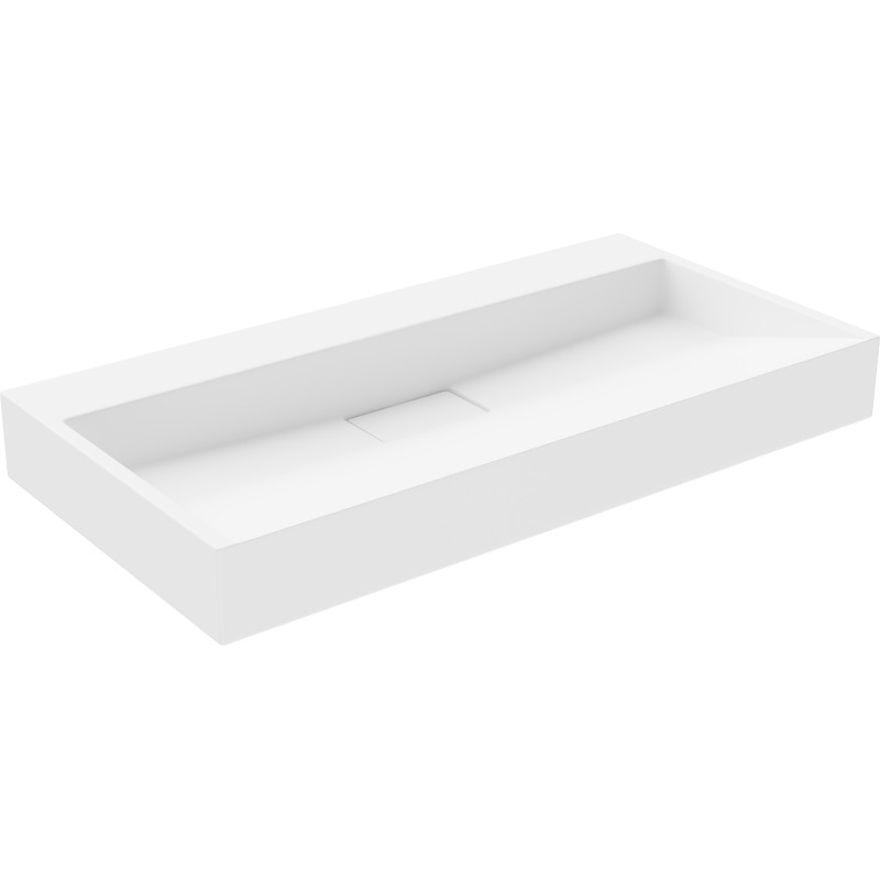Mexen Ava lavabo à poser en conglomérat B/O 90 x 46 cm, blanc - 23019000
