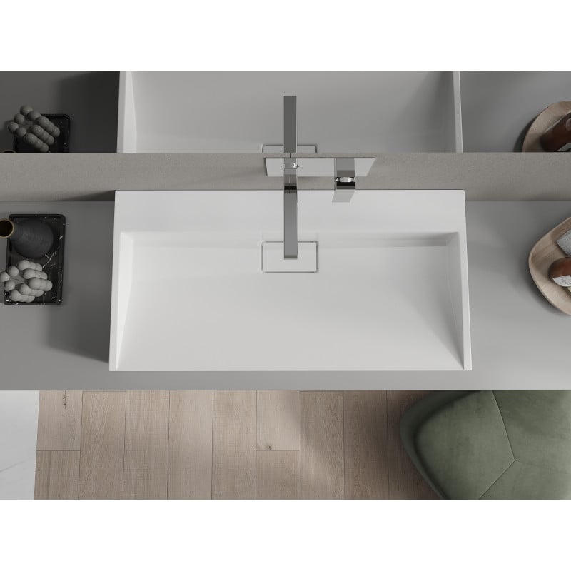 Mexen Ava lavabo posable en conglomérat B/O 90 x 46 cm, blanc - 23019000