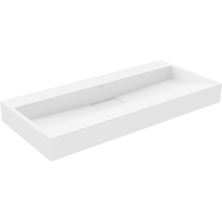 Mexen Ava lavabo sur plan en conglomérat B/O 100 x 46 cm, blanc - 23011000