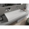 Mexen Ava lavabo sur plan en conglomérat B/O 100 x 46 cm, blanc - 23011000