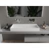Mexen Ava lavabo sur plan en conglomérat B/O 100 x 46 cm, blanc - 23011000