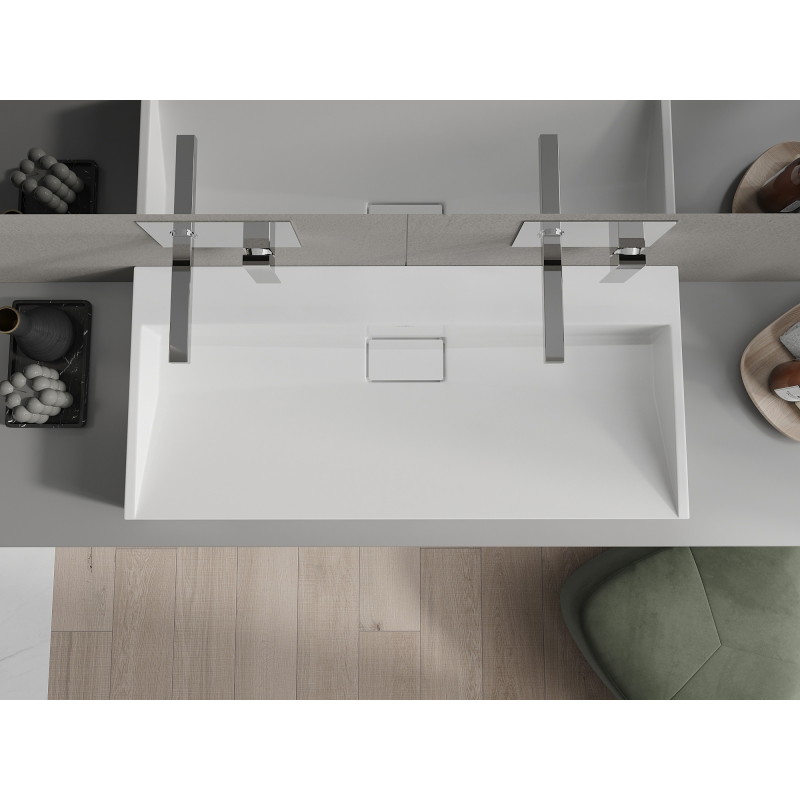 Mexen Ava lavabo à poser en composite B/O 100 x 46 cm, blanc - 23011000