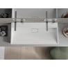 Mexen Ava lavabo sur plan en conglomérat B/O 100 x 46 cm, blanc - 23011000