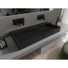 Mexen Ava lavabo à poser en composite B/O 100 x 46 cm, noir - 23011070