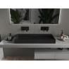 Mexen Ava lavabo à poser en composite B/O 100 x 46 cm, noir - 23011070
