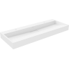 Mexen Ava lavabo de comptoir en conglomérat 2 trous 120 x 46 cm, Blanc - 23011202