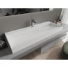 Mexen Ava lavabo sur plan en conglomérat 1/O 120 x 46 cm, blanc - 23011201