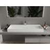 Mexen Ava lavabo sur plan en conglomérat 1/O 120 x 46 cm, blanc - 23011201