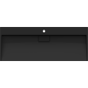 Mexen Ava lavabo de comptoir en conglomérat 1 trou 120 x 46 cm, Noir - 23011271