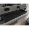 Mexen Ava lavabo sur plan en composite B/O 120 x 46 cm, noir - 23011270