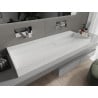 Mexen Ava lavabo sur plan en conglomérat B/O 120 x 46 cm, blanc - 23011200