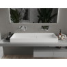Mexen Ava lavabo de comptoir en composite B/O 120 x 46 cm, blanc - 23011200