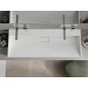 Mexen Ava lavabo sur plan en conglomérat B/O 120 x 46 cm, blanc - 23011200
