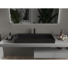 Mexen Ava lavabo à poser en composite 1/O 100 x 46 cm, noir - 23011071