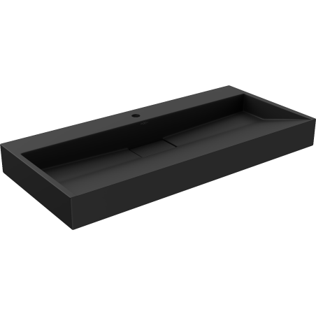 Mexen Ava Vasque à Poser en Conglomérat 1/O 100 x 46 cm, Noire - 23011071