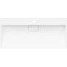 Mexen Ava lavabo de comptoir en conglomérat 1 trou 100 x 46 cm, Blanc - 23011001