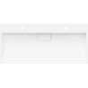 Mexen Ava lavabo de comptoir en conglomérat 2 trous 100 x 46 cm, Blanc - 23011002
