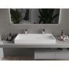 Mexen Ava lavabo à poser en composite 2/O 100 x 46 cm, blanc - 23011002