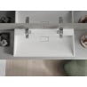 Mexen Ava lavabo sur plan en composite 2/O 100 x 46 cm, blanc - 23011002