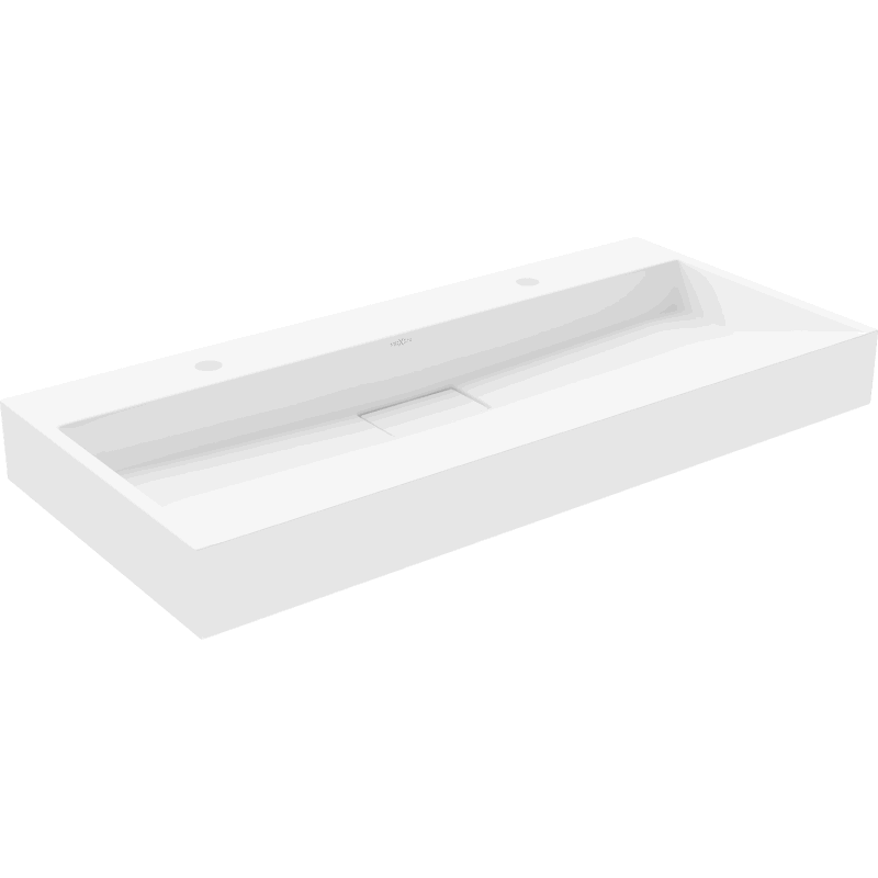 Mexen Ava lavabo à poser en conglomérat 2/O 100 x 46 cm, blanc - 23011002