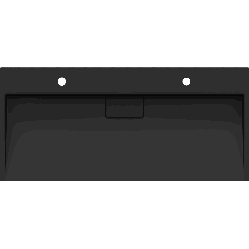 Mexen Ava lavabo à poser en conglomérat 2/O 100 x 46 cm, noir - 23011072