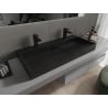Mexen Ava lavabo sur comptoir en conglomérat 2/O 100 x 46 cm, noir - 23011072